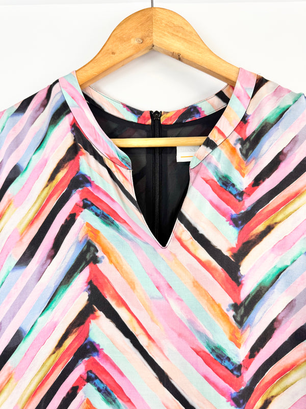 Boss by Hugo Boss Mulicoloured Silk Tunic Dress - AU8