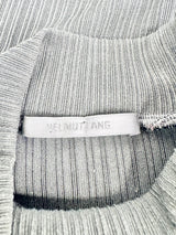 Helmut Lang Pleated Cut Black T-Shirt - AU10/12