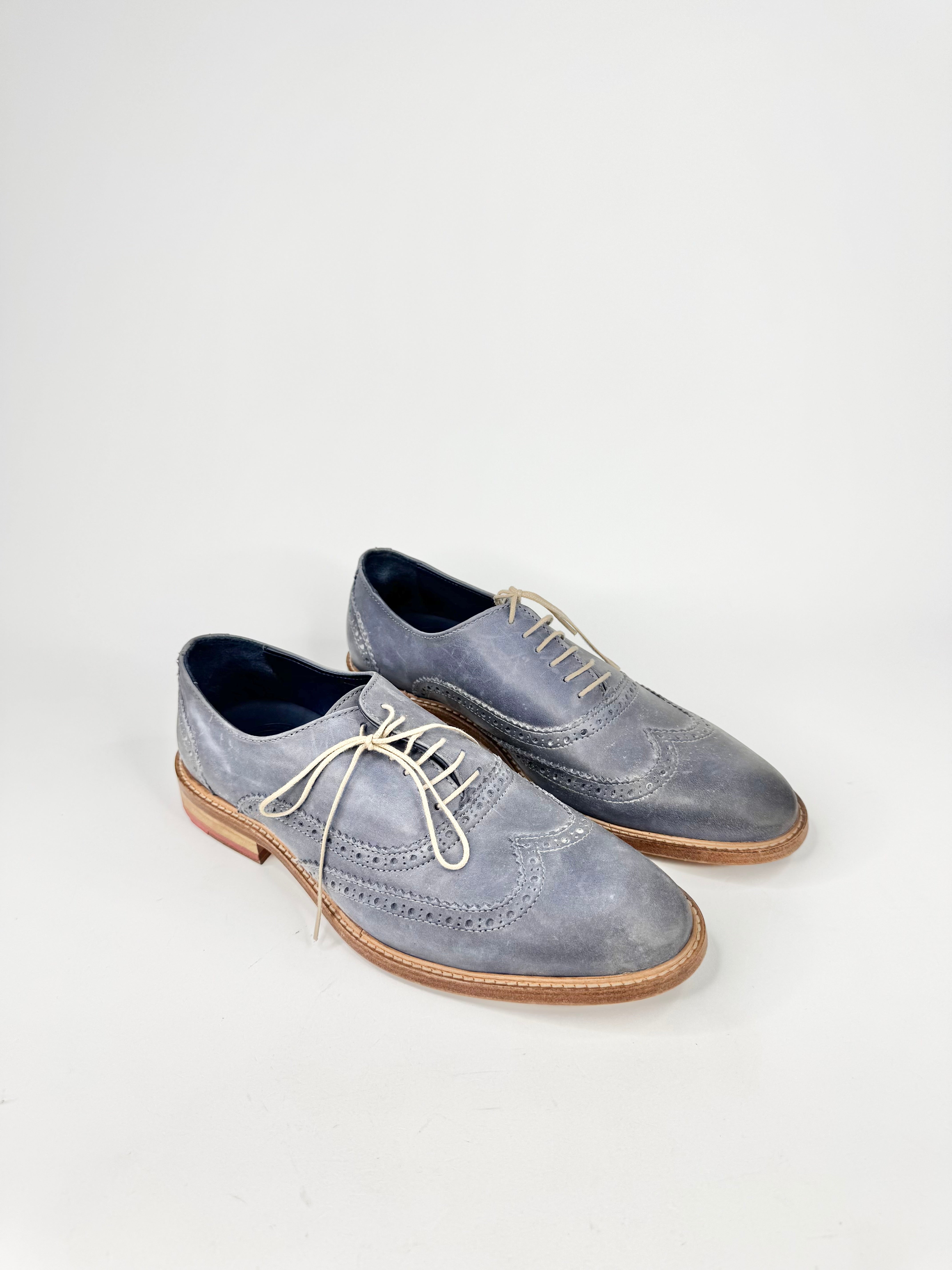 Meandher Stone Blue Brogues - EU42