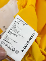 A-Cold Wall ACW Yellow Cropped Cutout Hoodie - AU8/10