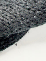 R-Jay Honey Vintage Hand-Knitted Black Wool Sweater - AU10