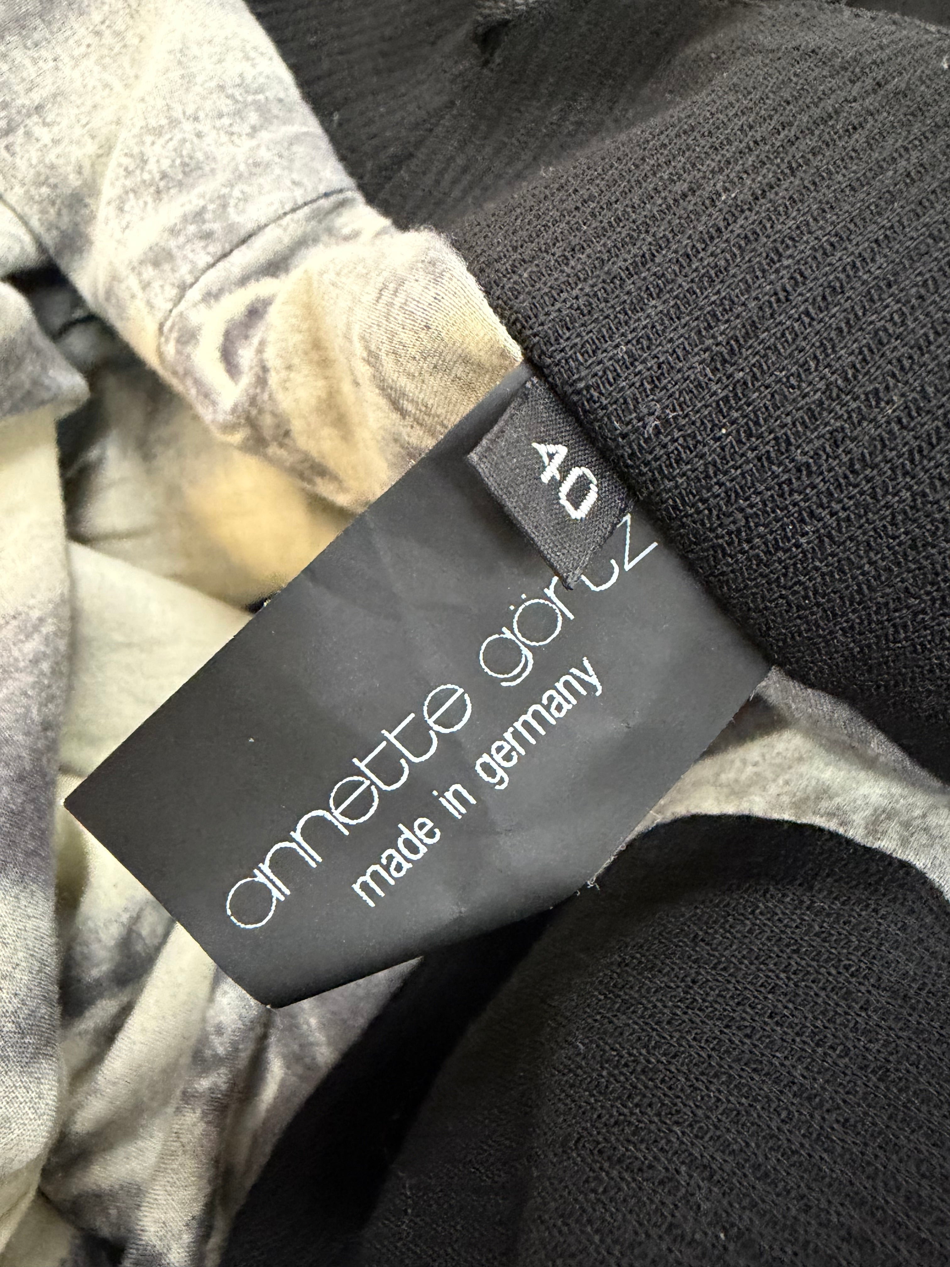 Since 1984 by Annette Gortz Black Striped Wool Skirt - AU16