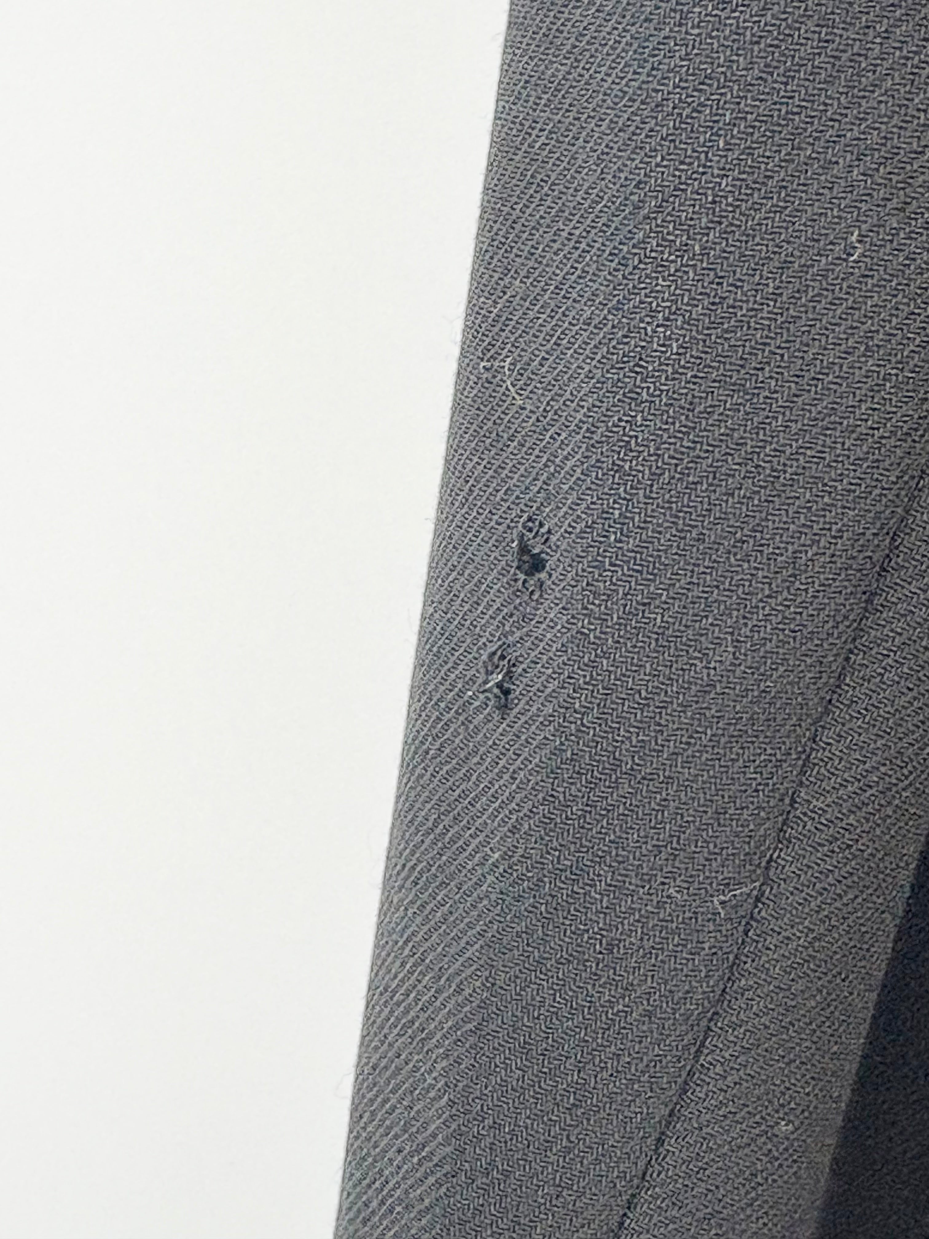 Giorgio Armani Vintage Black Wool Regular-Fit Blazer - L