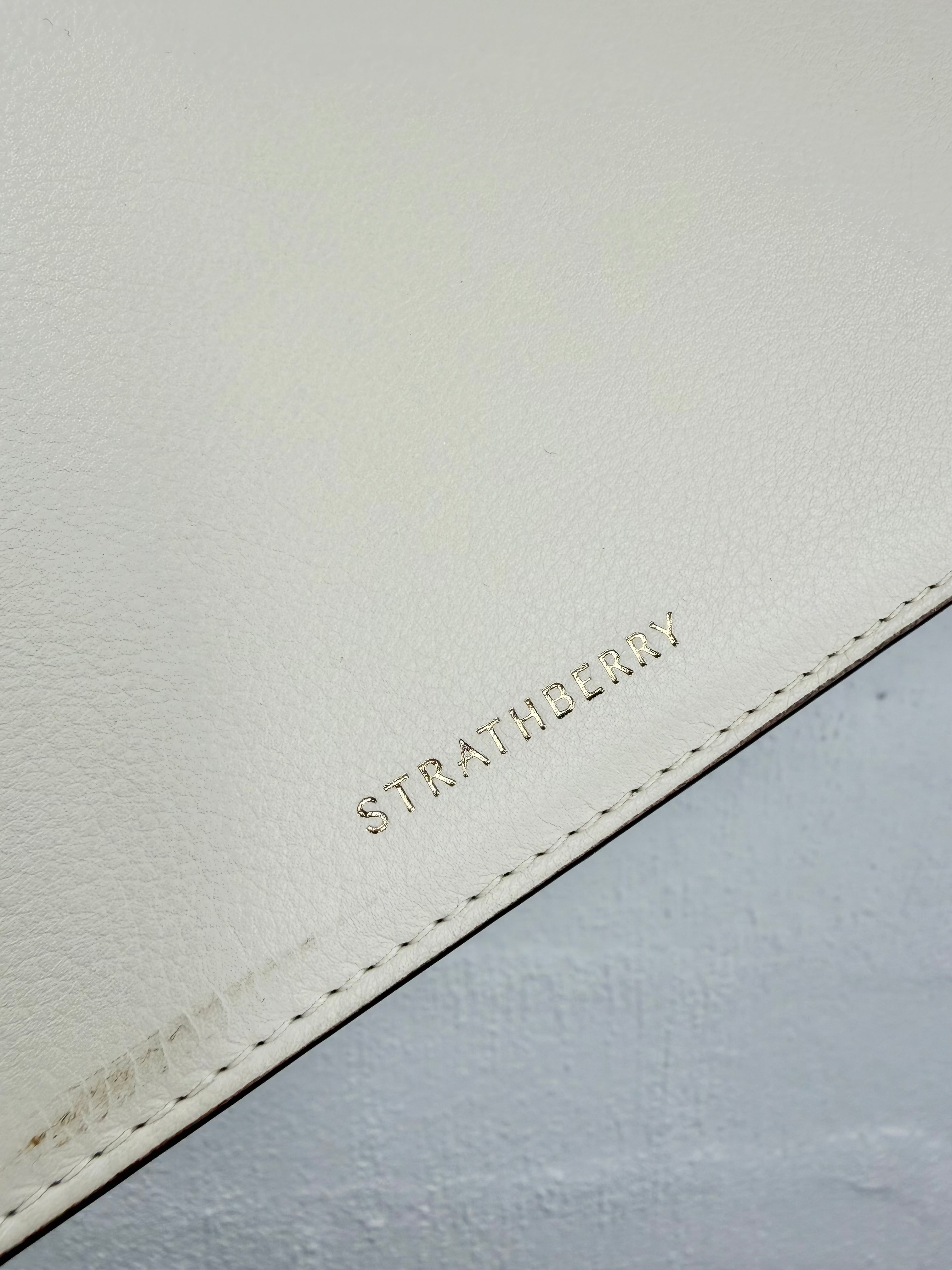 Strathberry Two-tone Leather Top Handle & Cross Body Bag