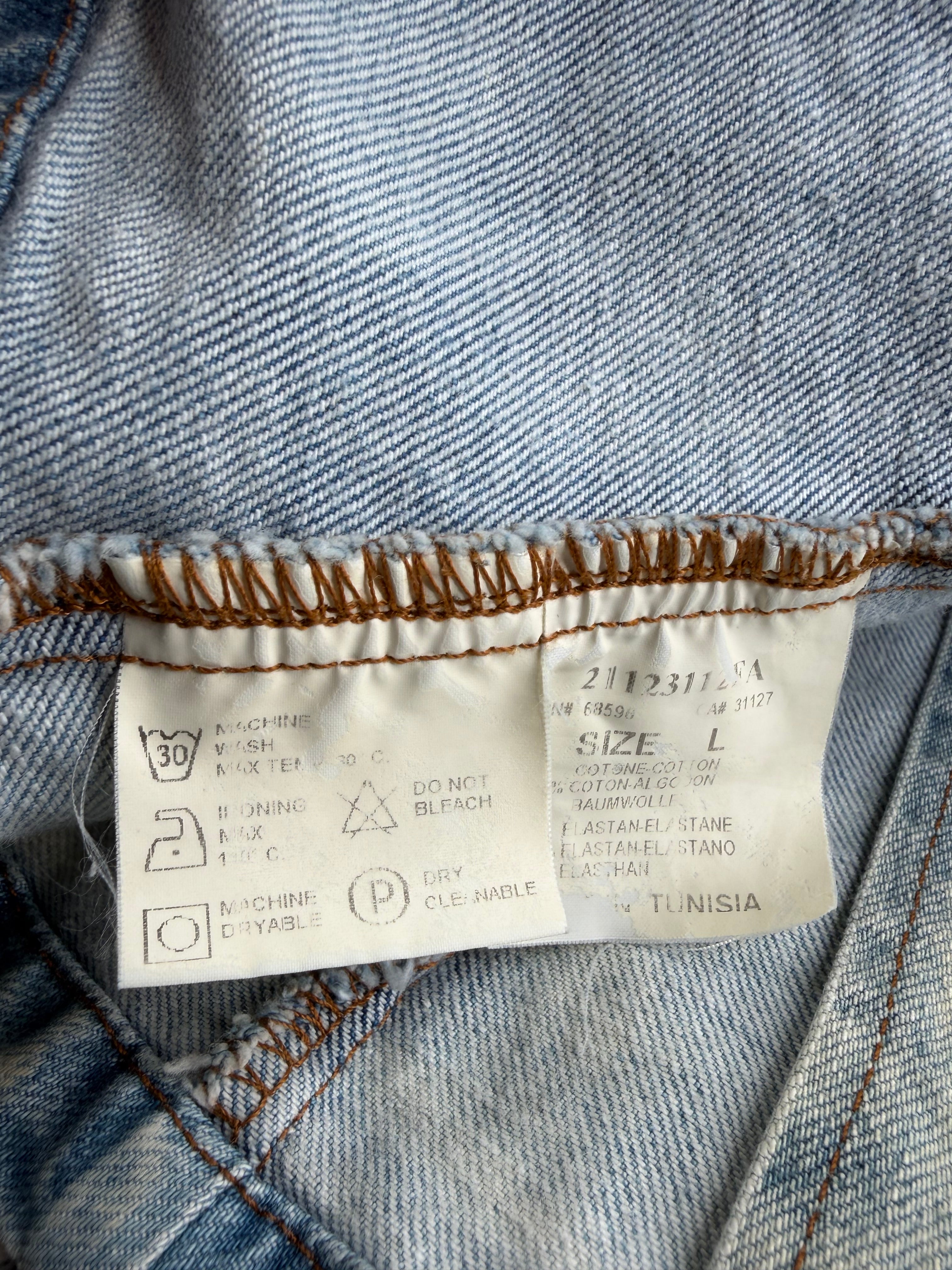 DKNY Jeans Pale Blue Denim Blazer Style Jacket - AU10/12