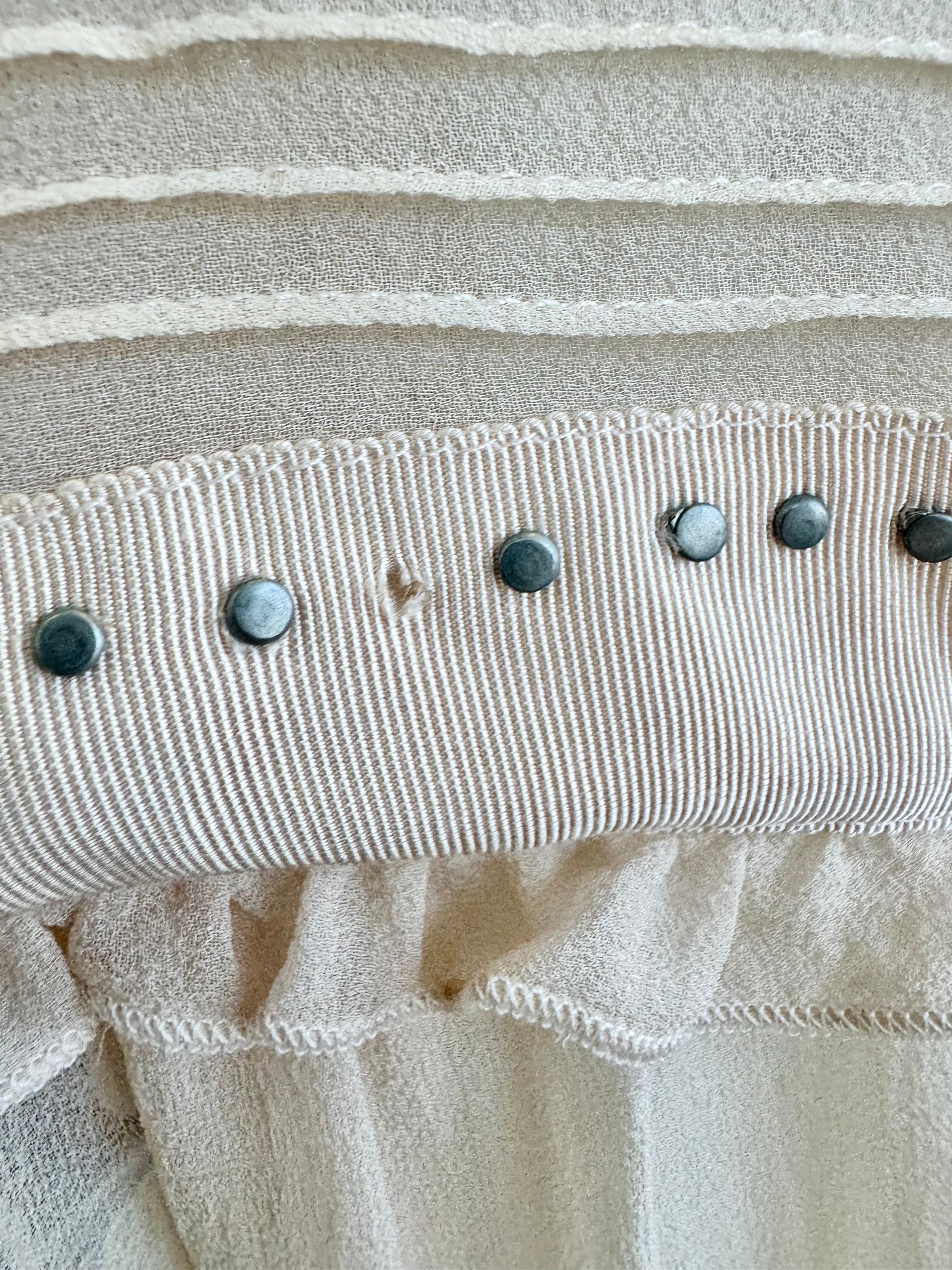 Flannel Apricot Pink Silk Shirt - AU10/12