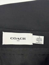 Coach Black Wool-Blend Midi Skirt - AU12