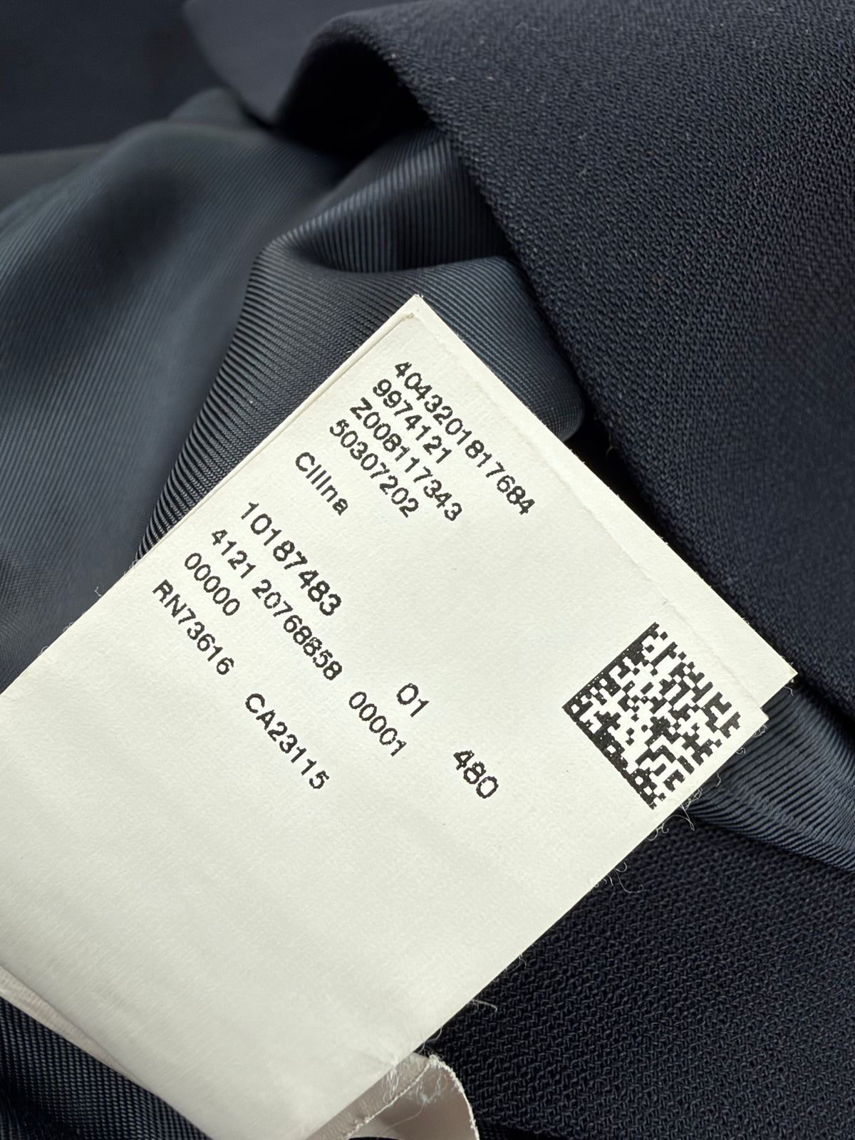 Hugo Boss Midnight Blue Wool Coat - AU12