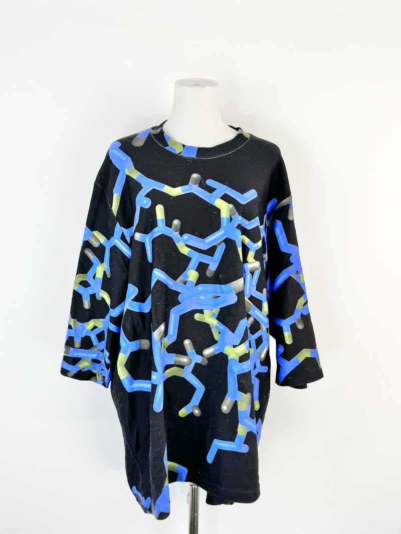 Christopher Kane Blue & Black Dress - AU10
