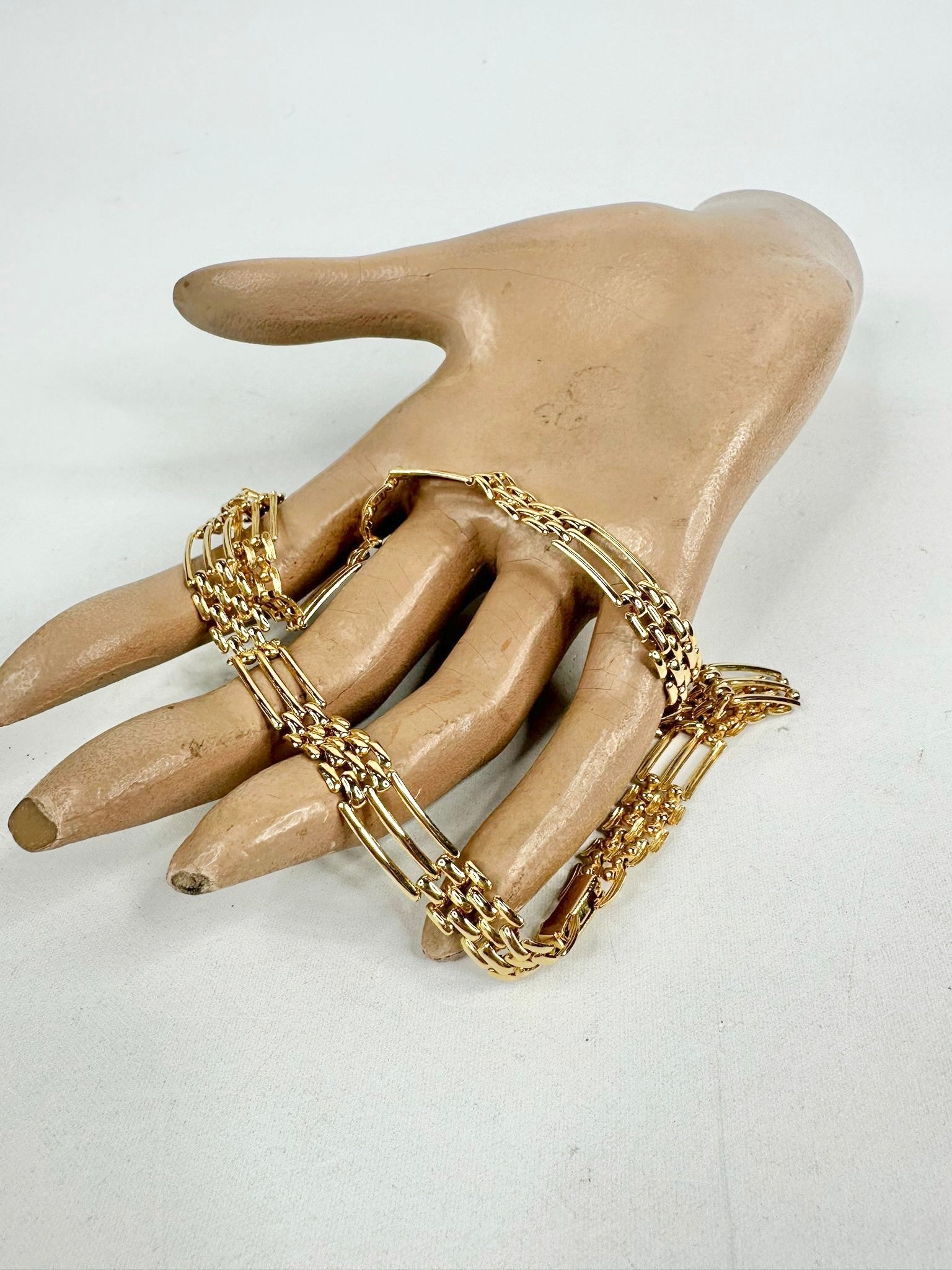 MFW Chunky Gold Toned Rectangular Chain