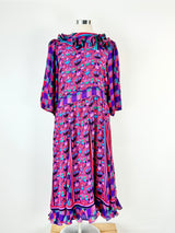 Diane Freis Fuchsia Maxi Dress - AU12/14