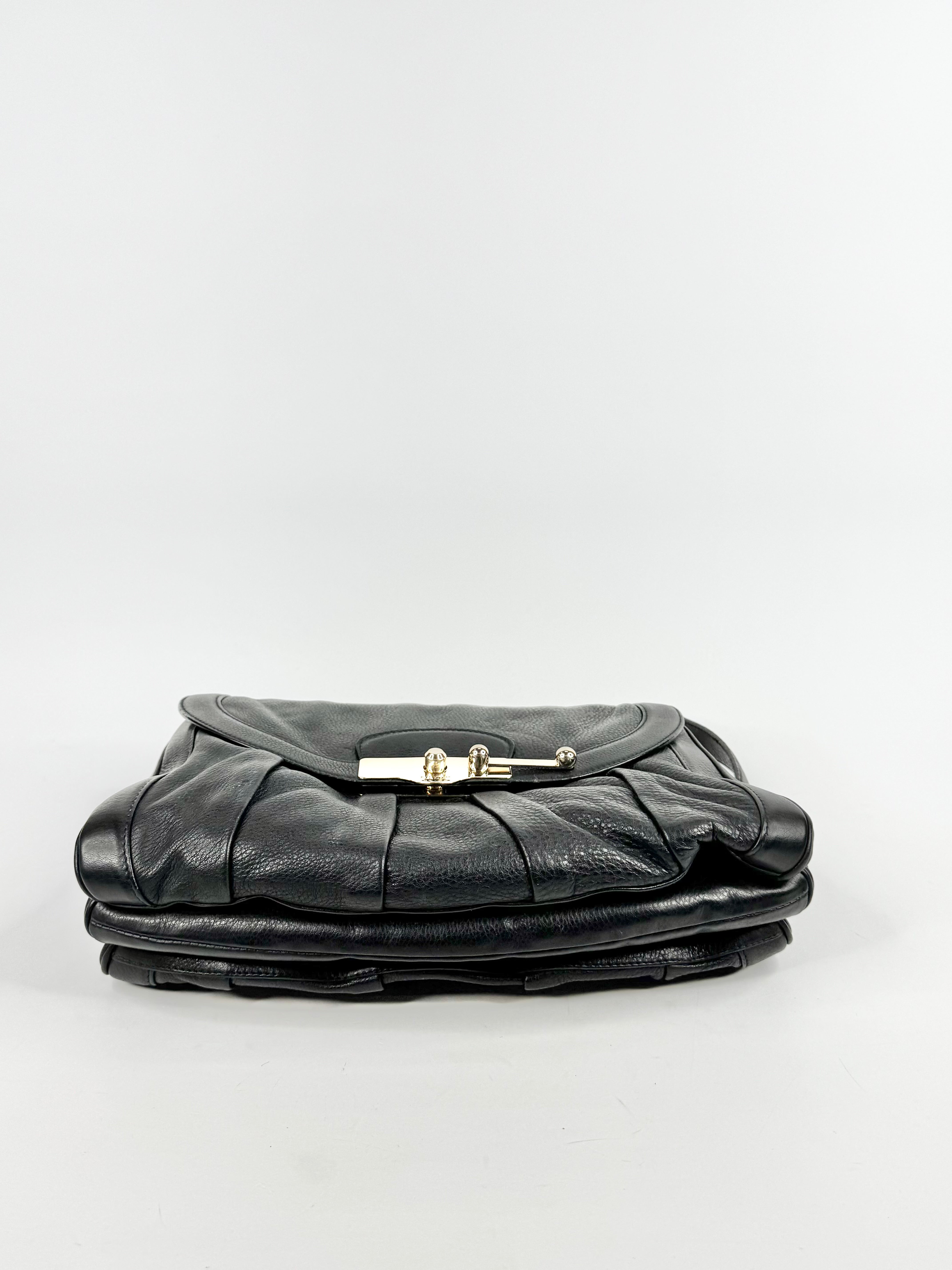 Bally Black Leather Shopper Shoulder Bag