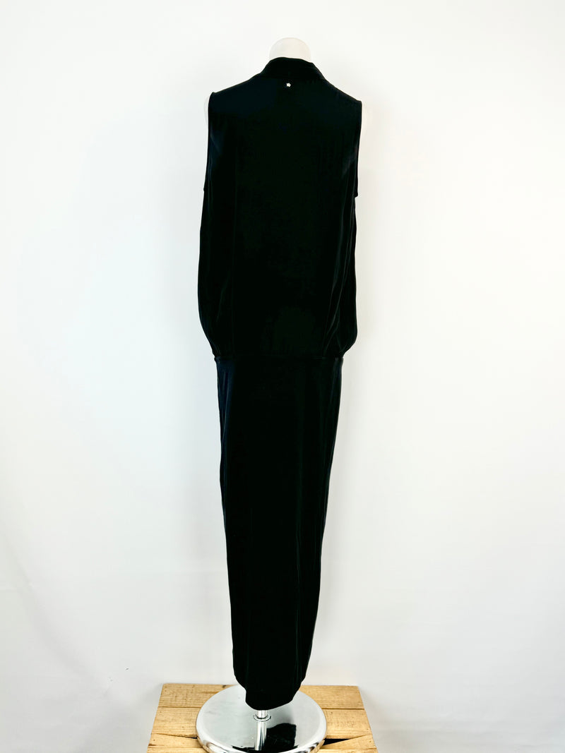 Lorena Antoniazzi Black Silky Midi Dress - AU10