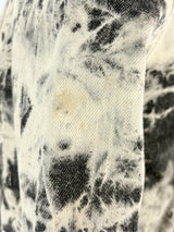 Michael by Michael Kors Off-White & Black Tie-Dye Denim Jacket - AU10/12