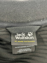 Jack Wolfskin Black Ribbed Fleece Jacket - AU6/8