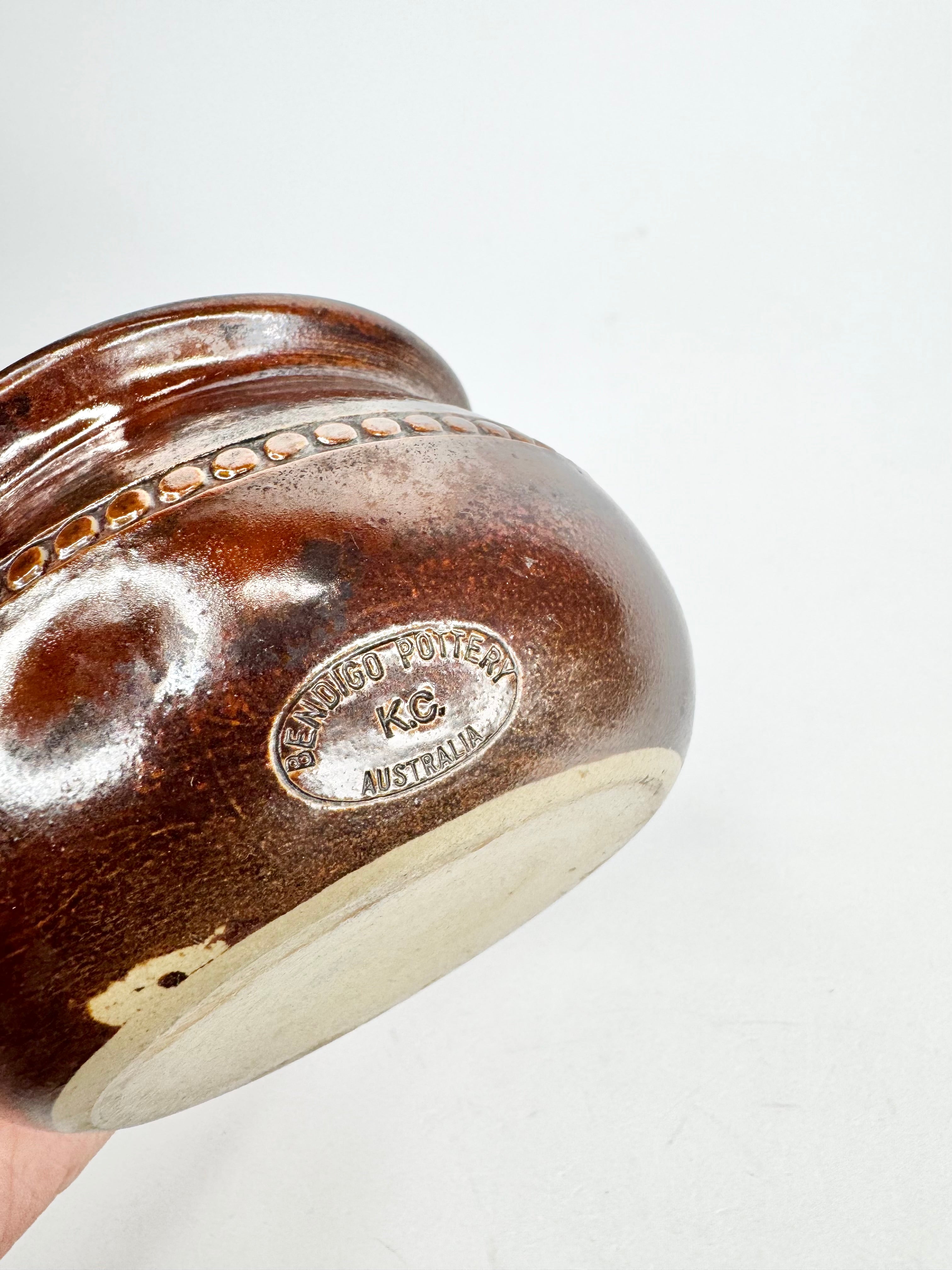 Vintage Bendigo Pottery Teapot, Sugar Bowl & Milk Jug