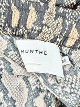 Munthe Gold Snakeskin Pattern Viscose Slacks - AU8