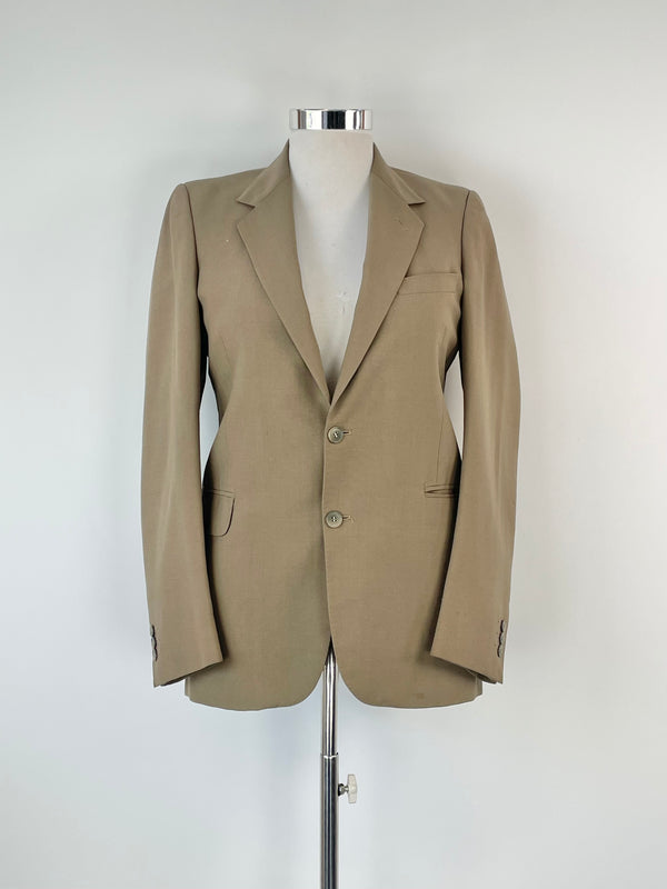 Yves Saint Laurent Diffusion Homme Vintage Taupe Blazer - 38R