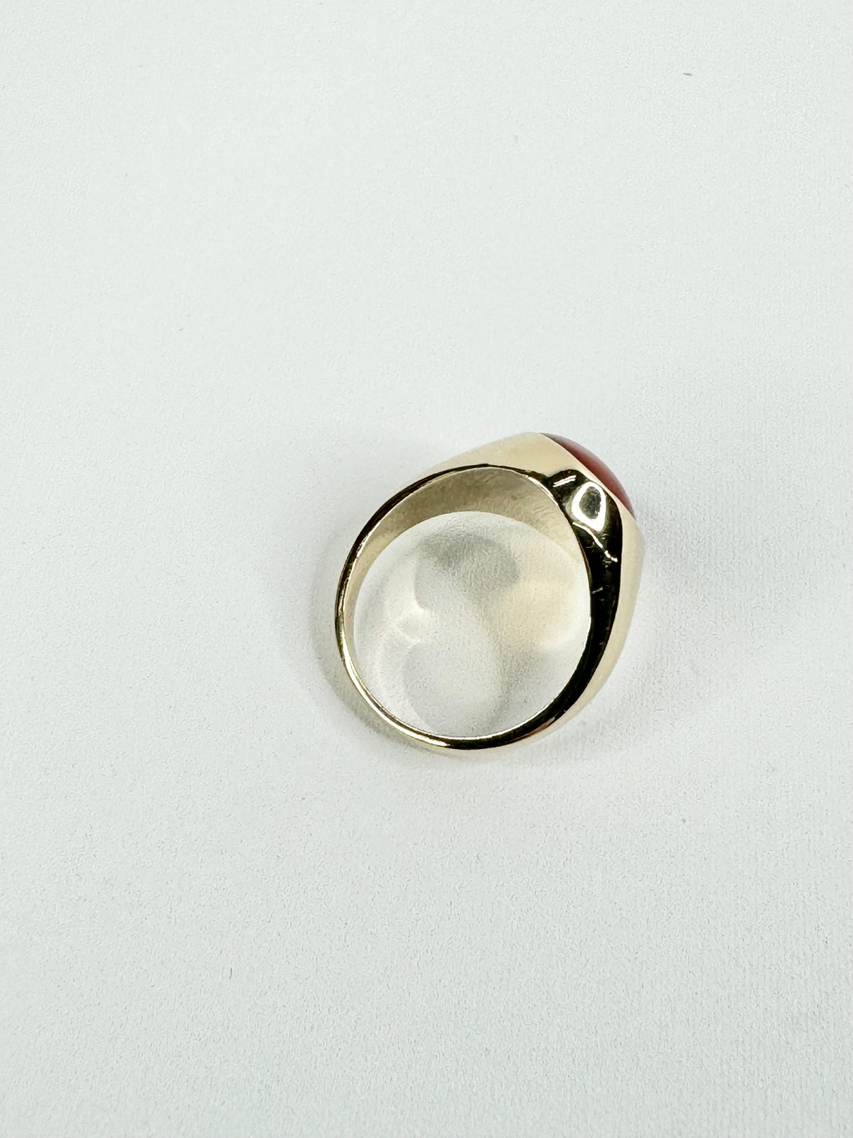 Mid Century 9ct Gold & Cabochon Men's Ring
