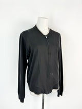 Kenzo Homme Black Cream Contrast Zippered Cardigan - XS