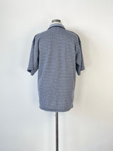 Nike Airliner Vintage 90s Checkered Polo - L
