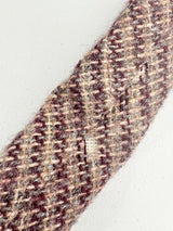 Vintage Givenchy Gentleman Beige & Maroon Stripe Wool Tie