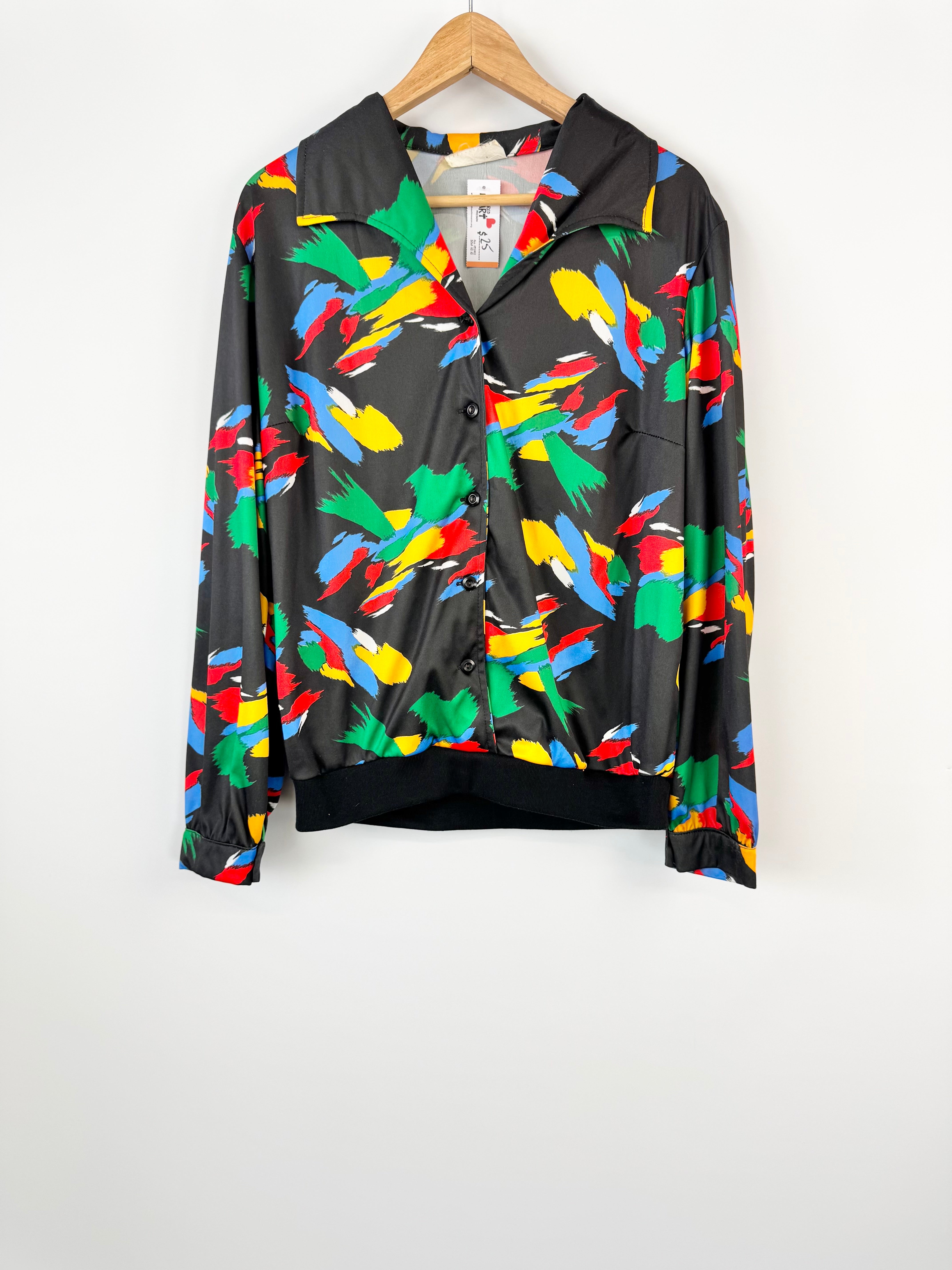 Charles Abstract Parrot Blouse & Jacket Hybrid - AU10/12