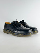 Dr. Martens Black Leather 3-Eye 1461 Lace Ups - EU43