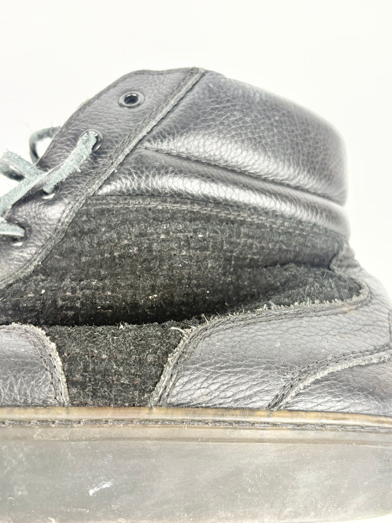 Christian Kimber for Harrolds Black Leather High-Top Sneakers - EU43