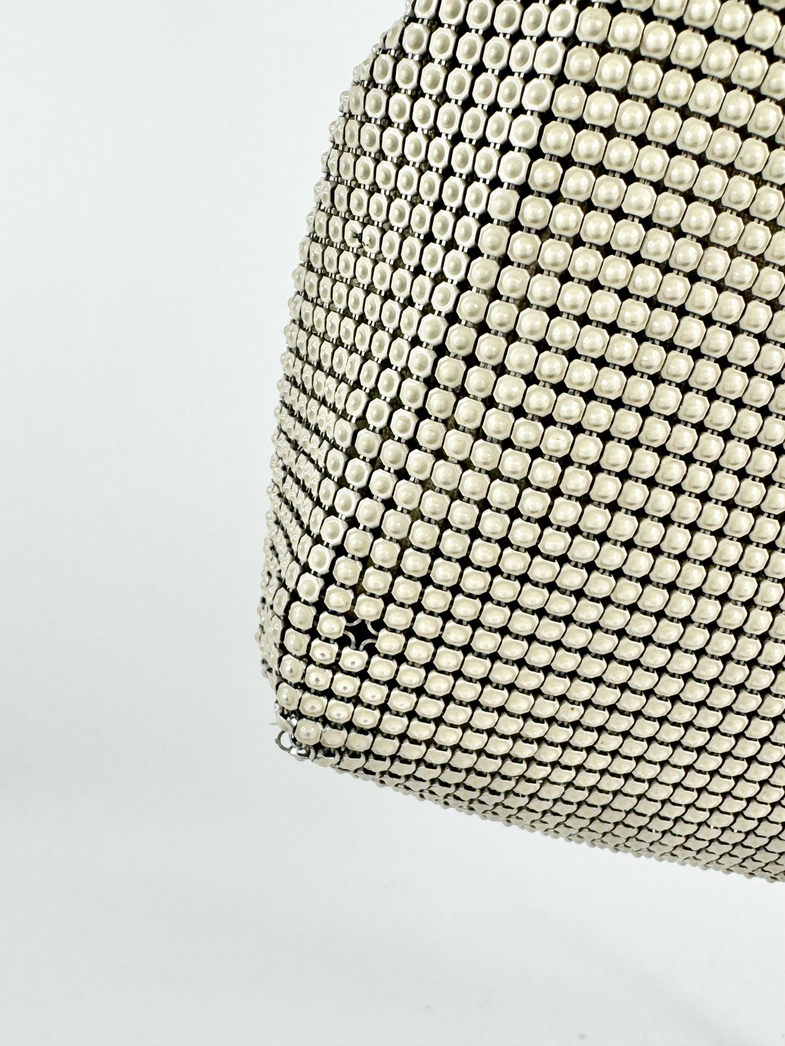 Vintage Oroton Dove Grey Mesh Bag