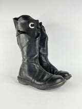 Trippen Black Leather 'Warrior' Boots - EU39