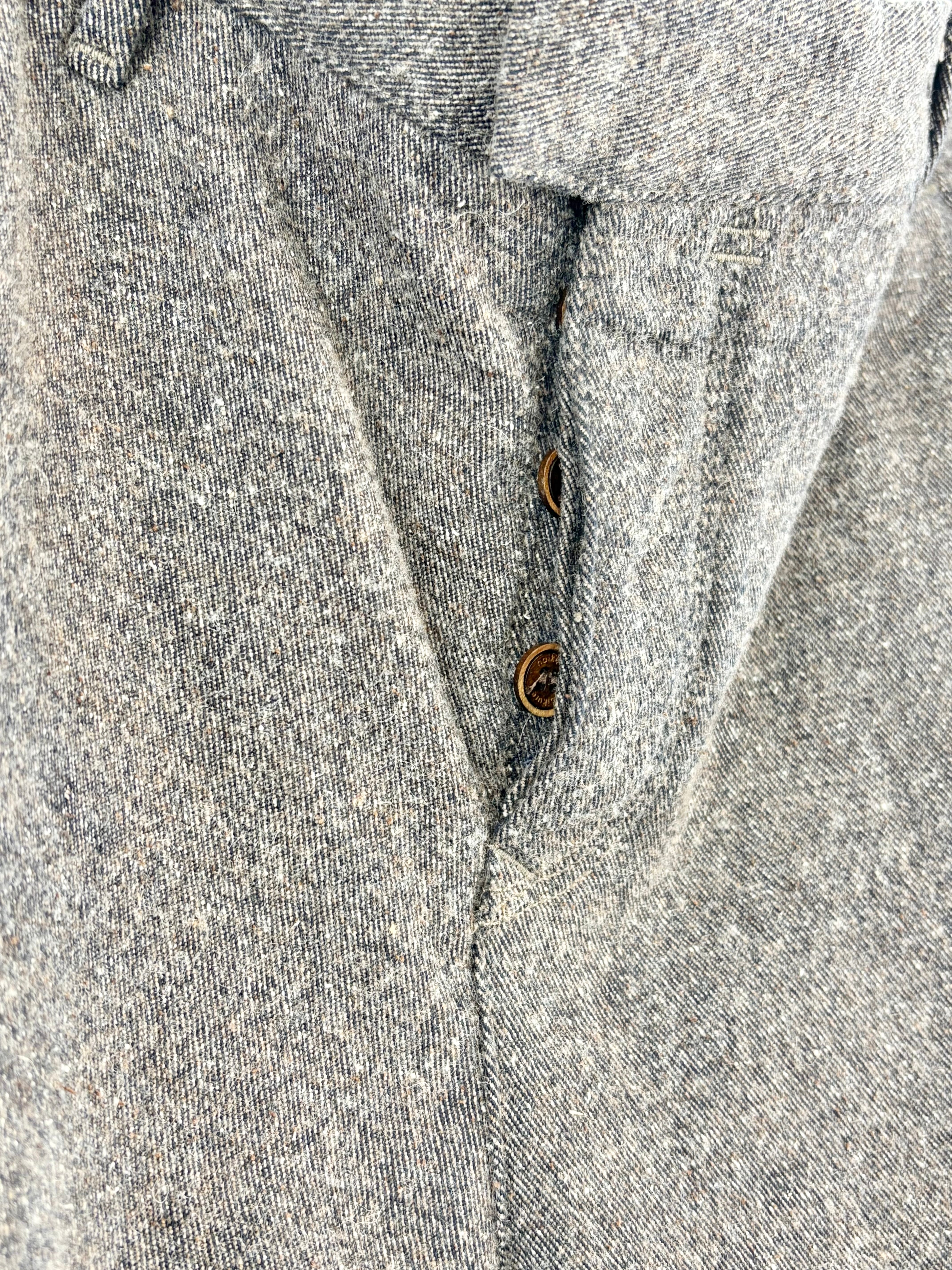 Haikure Grey Striped Wool-Blend Slim Pants - 32