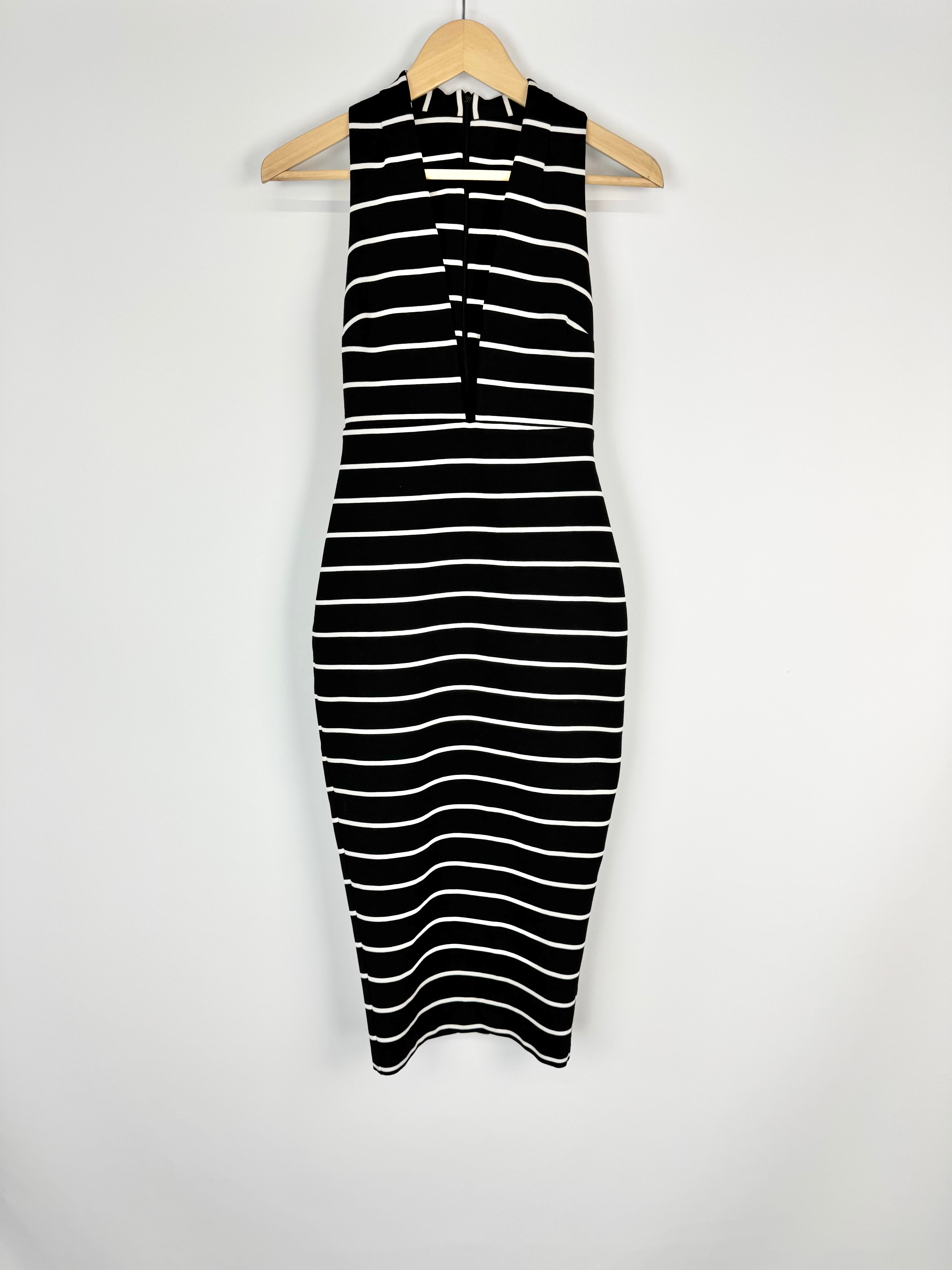 bec and bridge black and white striped dress ASTA RESORT Marcia Asymmetric Beaded Top in Mint