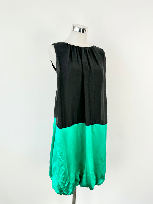 By Malene Birger 'Mireio' Black & Emerald Green Dress - AU8