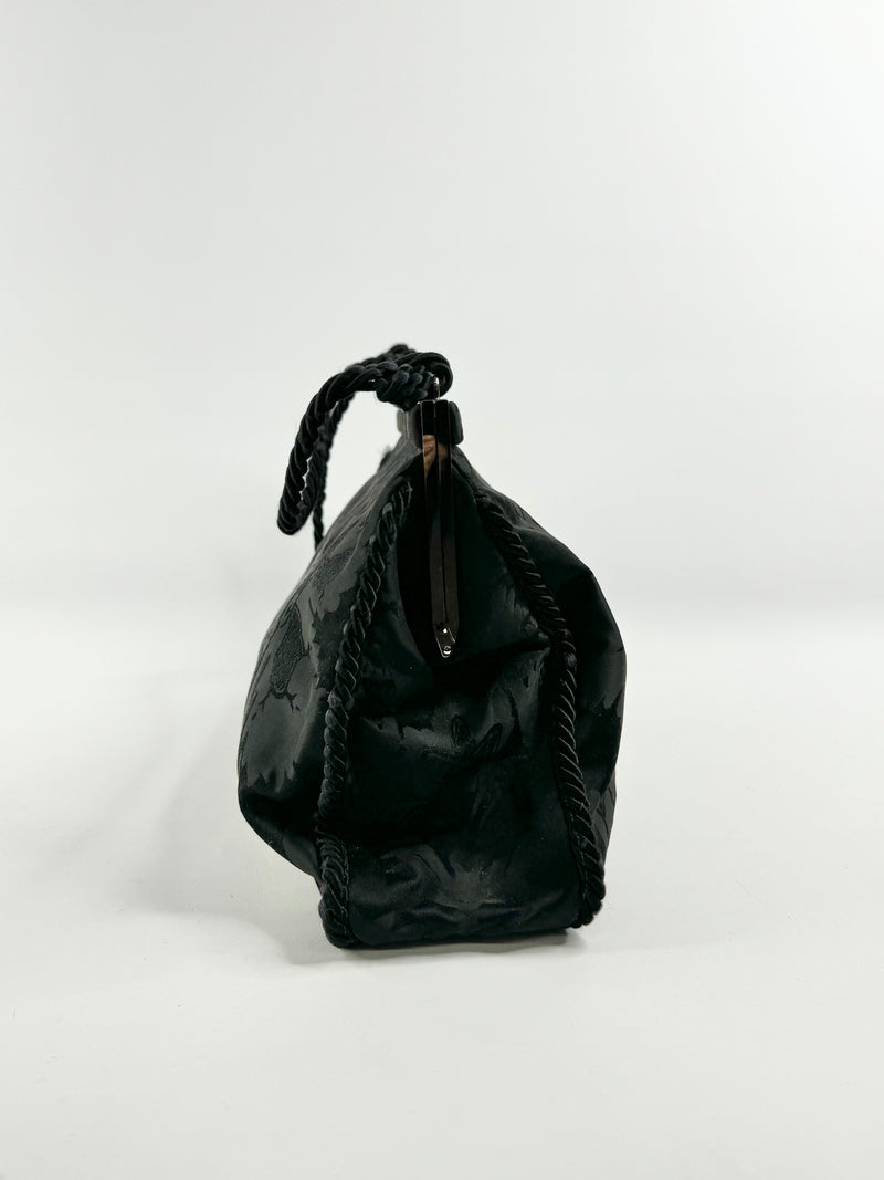 Vintage 1997 Dolce & Gabbana Black Brocade Handbag
