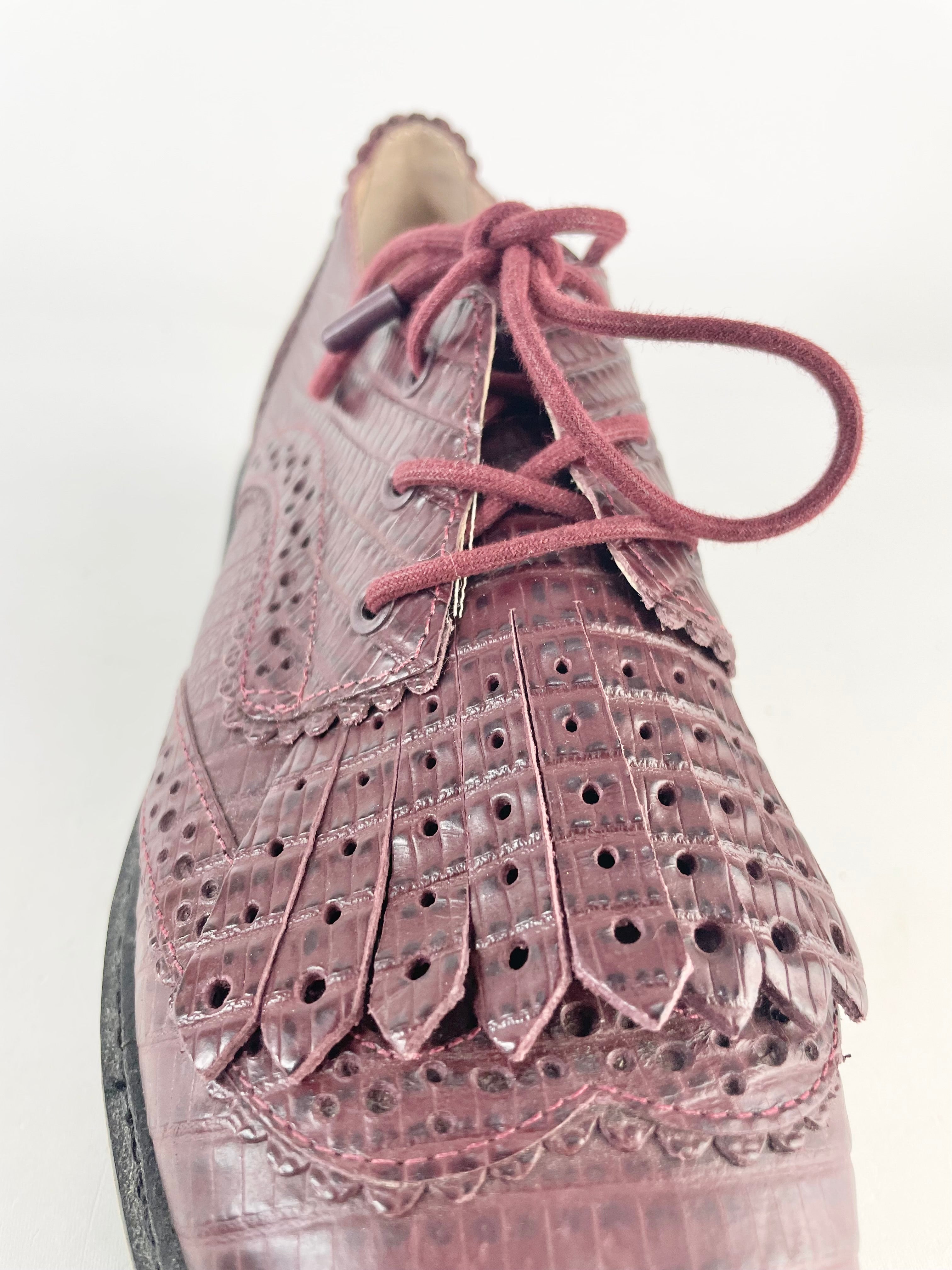Zimmermann Maroon Platform Brogues - EU36