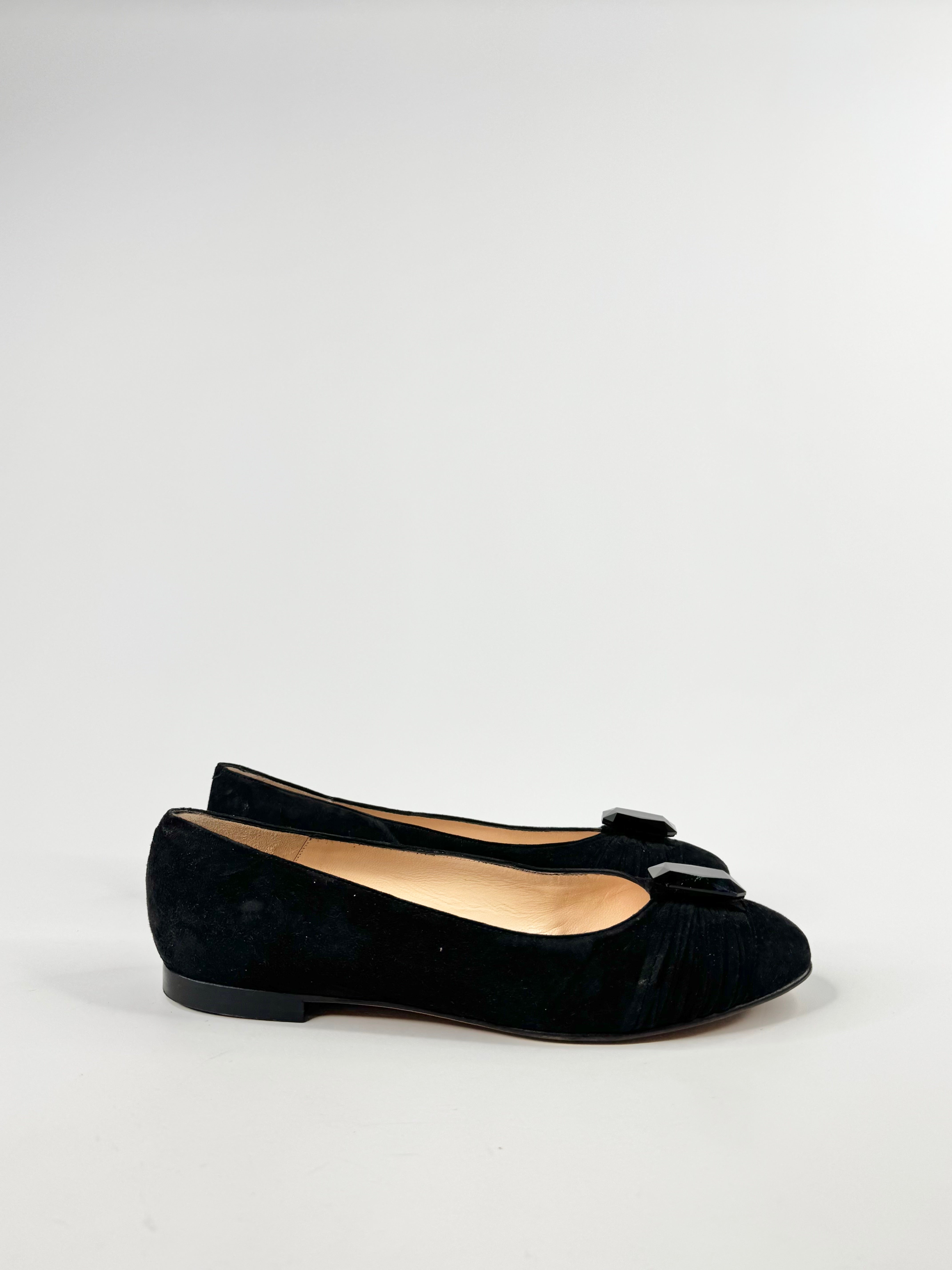 Nando Muzi Black Suede Flats NWT - EU39.5