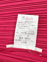 Issey Miyake Pleats Please Bordeaux Open Cardigan - AU12