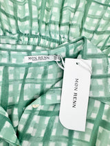 MØN RENN Mint & Blue 'Seaside Check Mini Dress' NWT - AU6