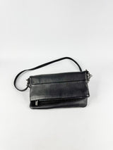 Status Anxiety Black Grained Folded Leather Bag