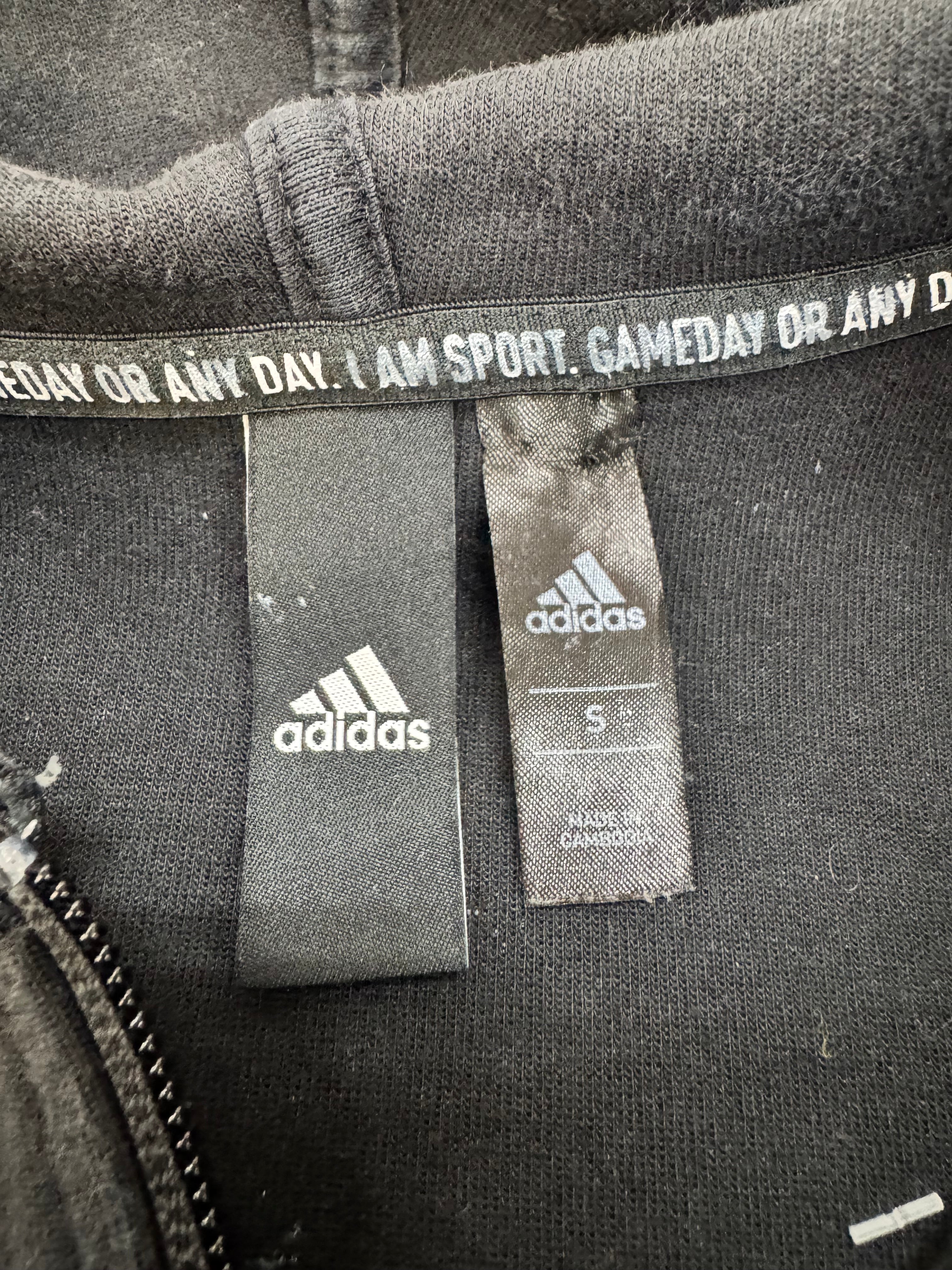 Adidas Black Zippered Hoodie - AU8