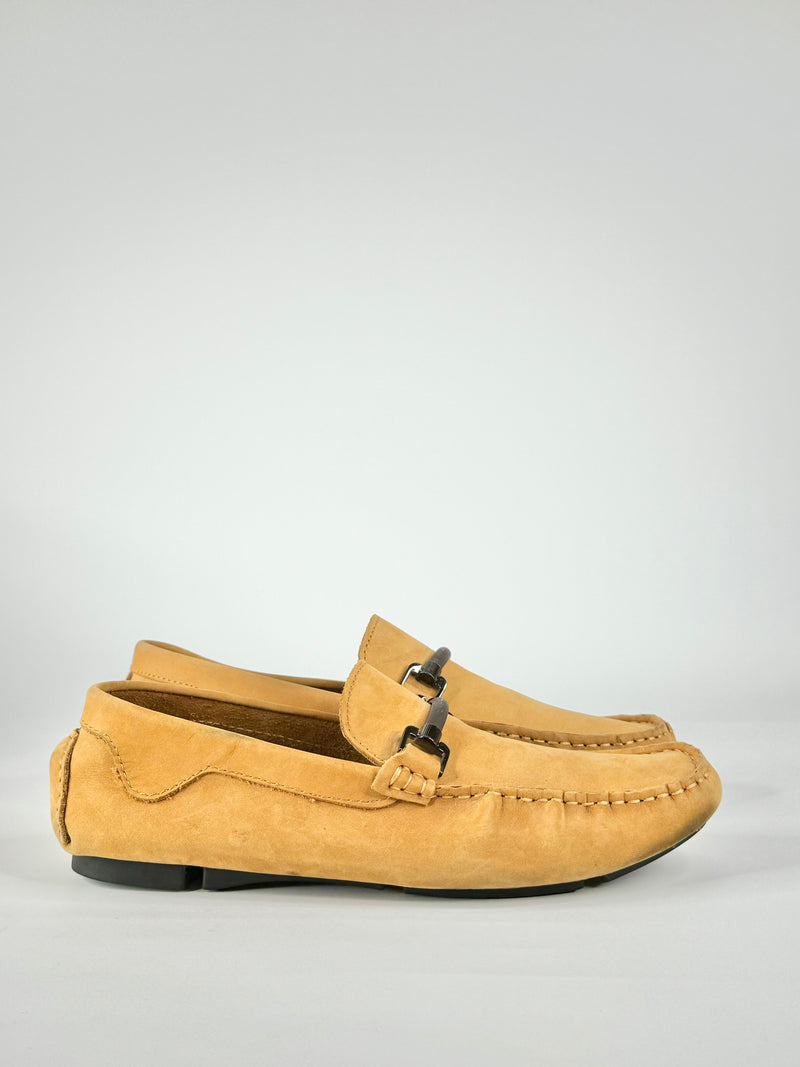 Basement Ochre Leather Loafers - EU43