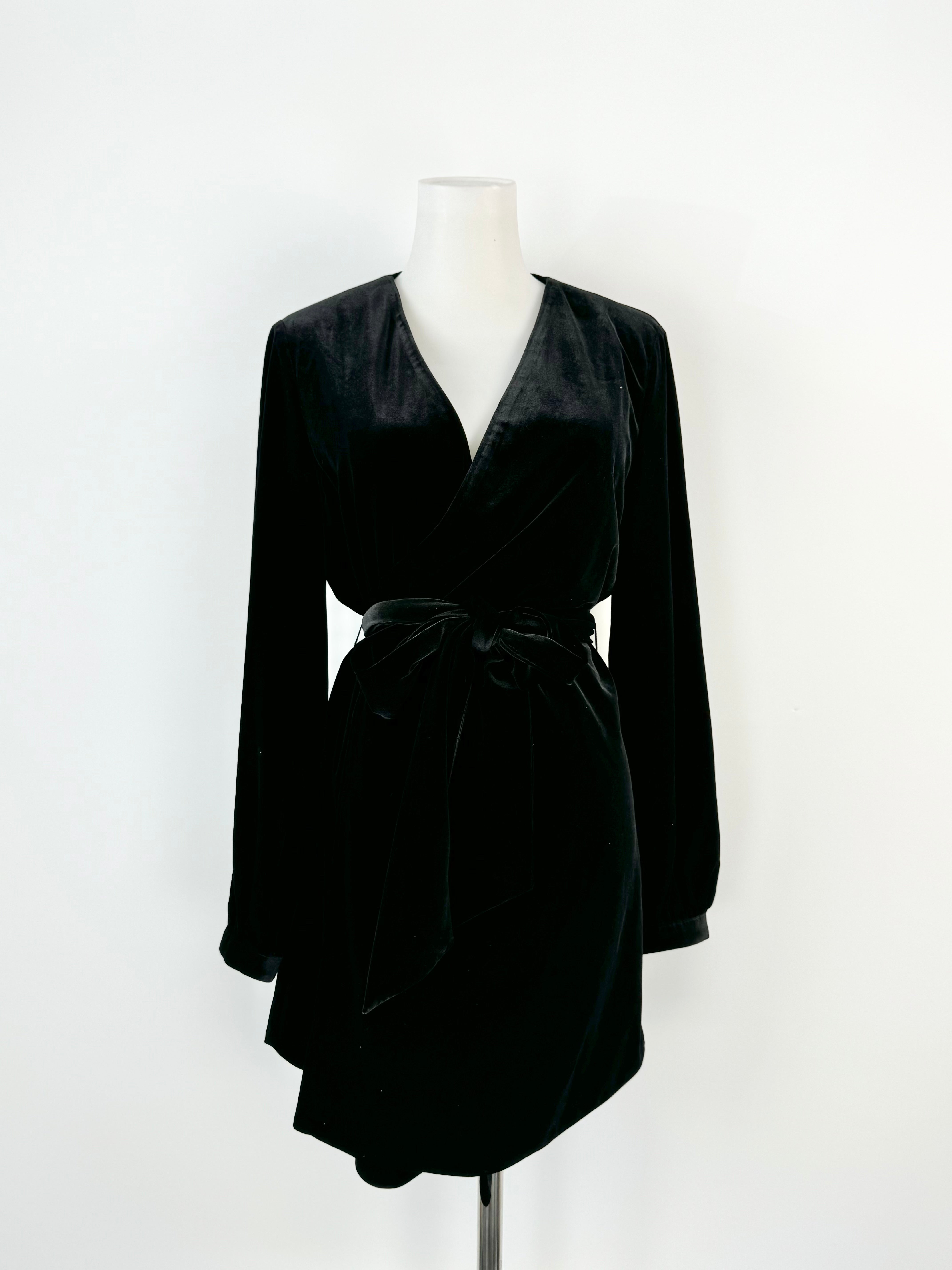 Mossman Black Velvet 'The Jagger' Mini Dress NWT - AU8