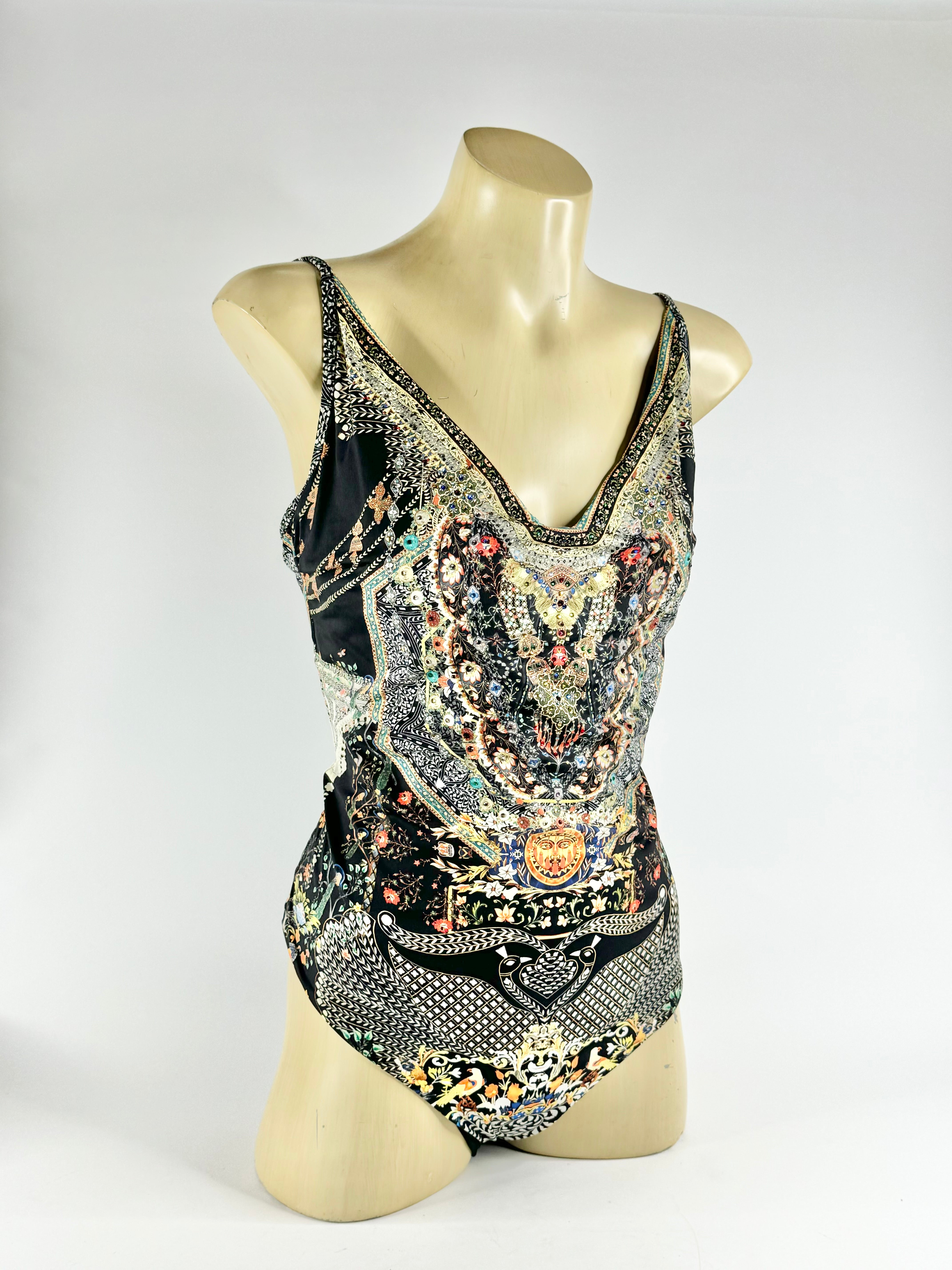 Black Jewel Embellished Swimsuit - AU10