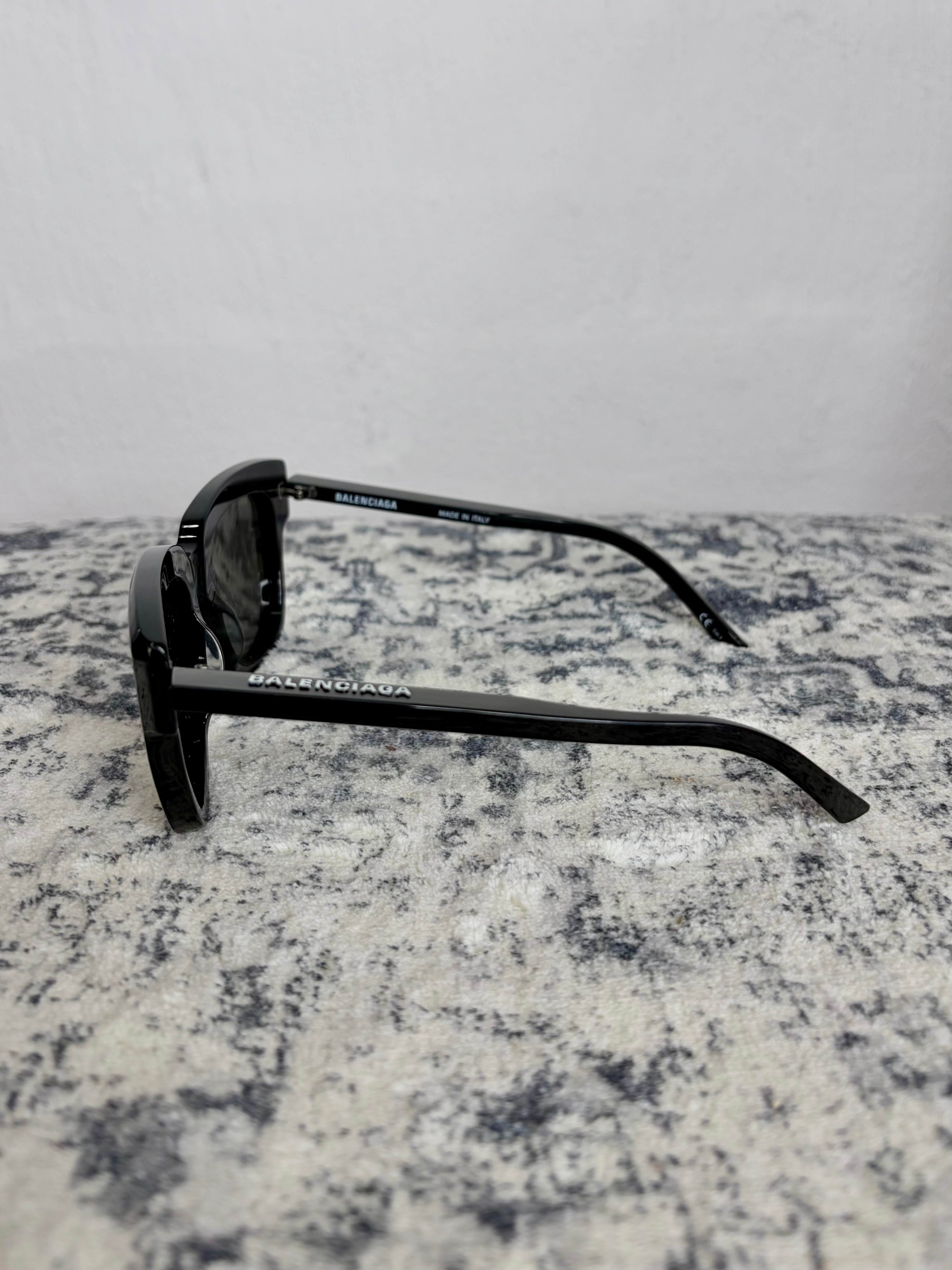 Balenciaga 'BB0160S' Black Sunglasses