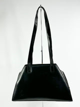 Vintage Guy Laroche Black Structured Shoulder Bag