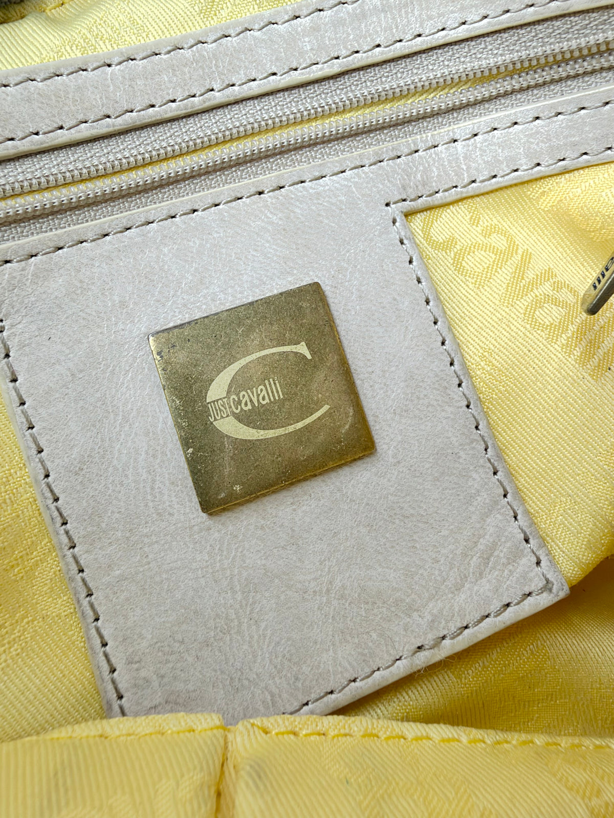 Y2K Just Cavalli Whipstitch Baguette