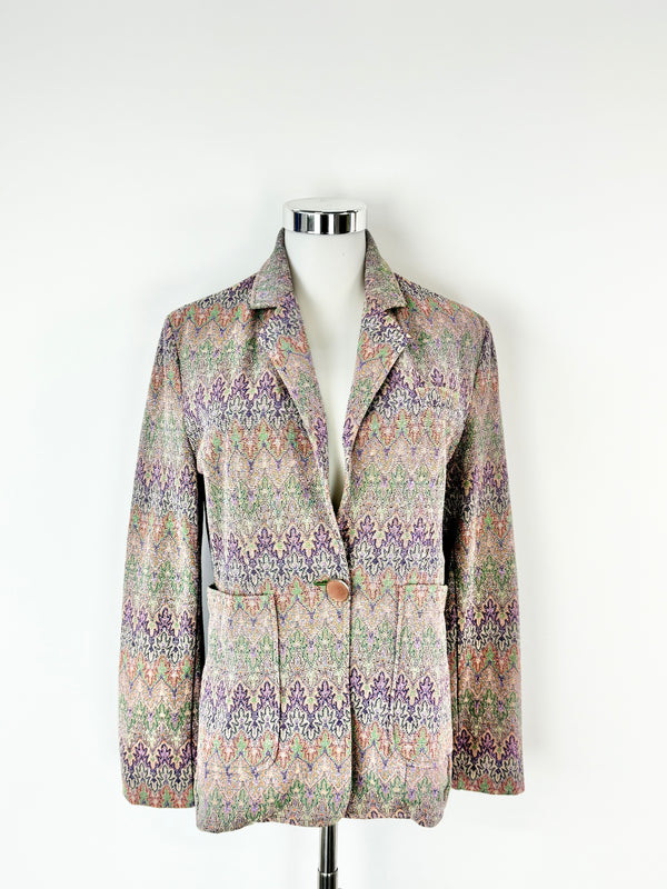 Rich & Royal Multicoloured Lurex Blazer - AU10