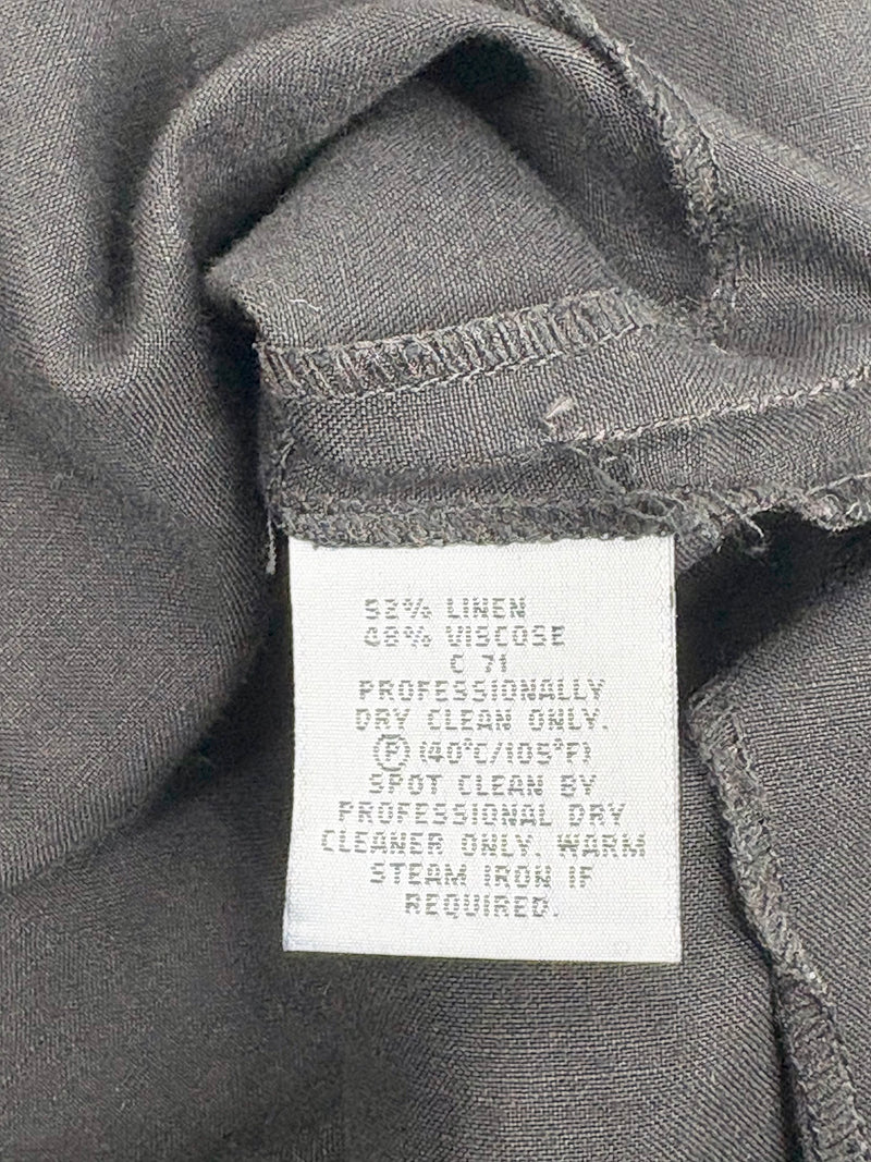 Country Road Black Linen-Blend Coat - AU10