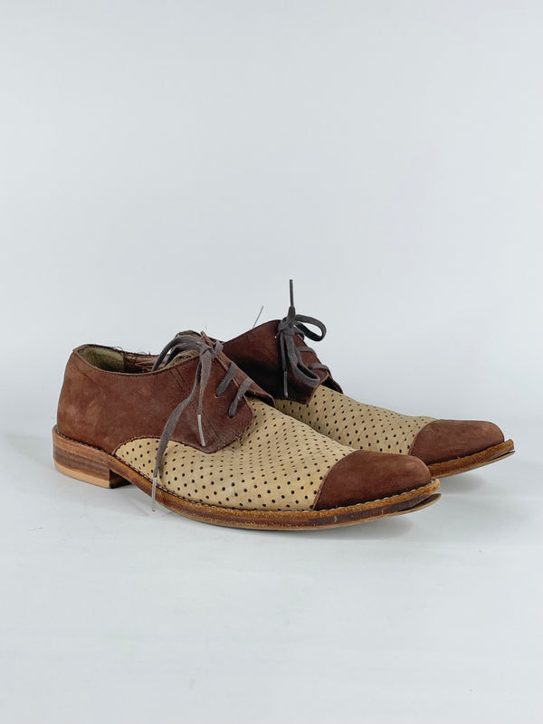 Tricot Commes des Garçons Tan Suede Lace Ups  - EU37